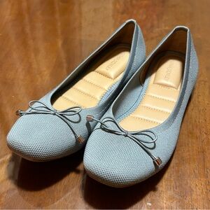 Cynthia Rowley Blue Ballet Flats with Bow